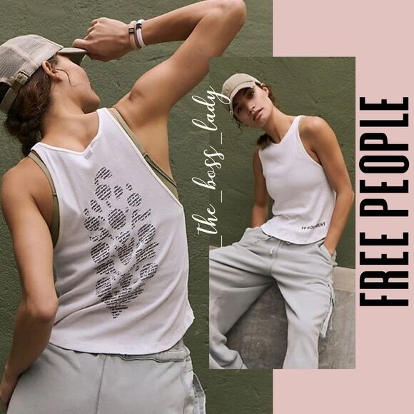 Free People Tops - Free People top tank cotton movement activewear ribbed